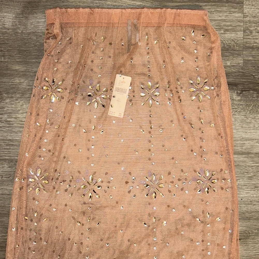 By Anthropologie Crystal Sheer Maxi Skirt - Picture 9 of 13